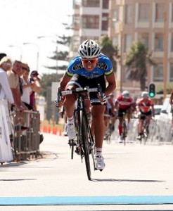 Multiple winner Anriette Schoeman (Africa Silks-Bestmed) sealed another hat-trick of wins at the Daily Dispatch SPAR Cycle Tour in East London on Sunday. Photo: Eugene Coetzee