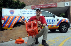 Gardmed and Life St George's Hospital will once again be the official medical partners of The Herald VW Cycle Tour, which takes place in Port Elizabeth and Addo on February 1 and 2. Gardmed senior paramedic Craig Schwartz will be among those on standby to assist participants in the road and mountain bike events. Photo: Brian Witbooi