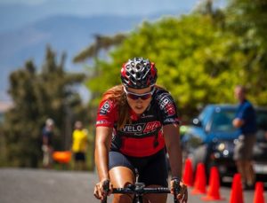 Olympian Candice Neethling (VeloLife) soloed to victory on the third stage of the Bestmed Tour de Boland, presented by ASG, in Riebeek-Kasteel on Thursday. Photo: Capcha