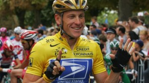 Lance Armstrong begins stage 20 of the 2004 Tour de France. Photo: Robert Laberge / Getty Images