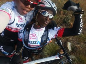 Zandile Ndhlovu and Hlubi Mboya are ready to take on the Nedbank sani2c mountain bike race in KwaZulu-Natal from May 15 to 17. Photo: Supplied