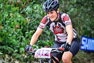 In what were initially tricky conditions the track dried out nicely for the ladies races at the 2014 Rainbow Challenge as current Marathon Masters World Champion Nadene Cahill powered her way to victory in the 30-34 age category on Saturday. Photo: Darren Goddard / Gameplan Media