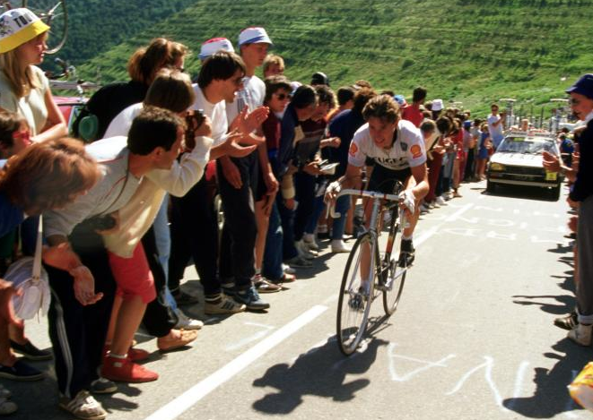 Robert Millar in the Tour de France. Photo: Sirotti