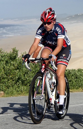 Port Elizabeth cyclist Monique Gerber, who rides locally for Bestmed-Shukuma Madibaz, will represent South Africa at the UCI Juniors Track World Championships in Korea in August. Photo: Supplied
