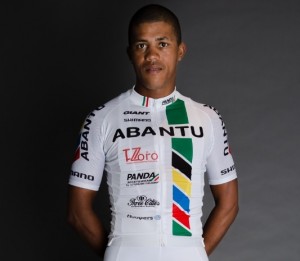 Nolan Hoffman of Team Abantu placed third in the 2015 Tour Durban on Sunday. Photo: Supplied