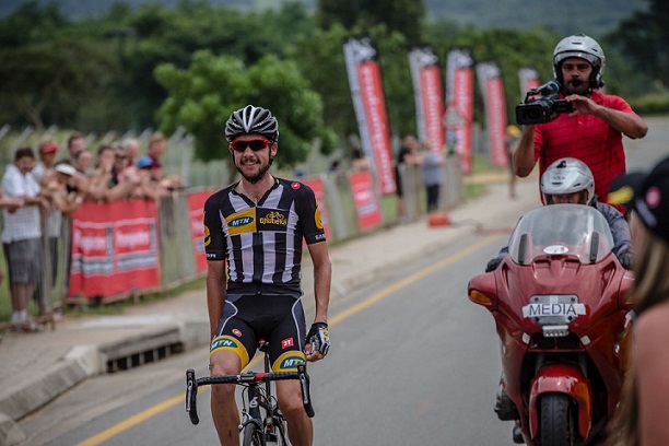 #4 Jacques Janse van Rensburg wins the Elite Mens title at the 2015 South African Road Cycling Championships in Mbombela (Nelspruit), Mpumalanga Province