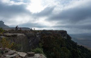 The iconic Solly’s Folly descent off the Drakensberg escarpment is currently getting a facelift ahead of the 10th edition of the Berg and Bush mountain bike stage race in October. Photo: Em Gatland/Nikon