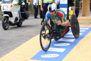 Multiple H5 World Champion and Paralympic medalist, Ernst van Dyk, is feeling ready and composed ahead of the 2015 UCI Para-cycling Road World Cup in Pietermaritzburg from 11-13 September. Photo credit: Illse du Preez.