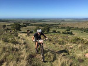 Darren Lill & Waylon Woolcock won stage two of the PE Plett mountain bike stage race, which started at Gamtoos Ferry Hotel and finished at Soloko about 20km East of Kareedouw today. Photo: Supplied