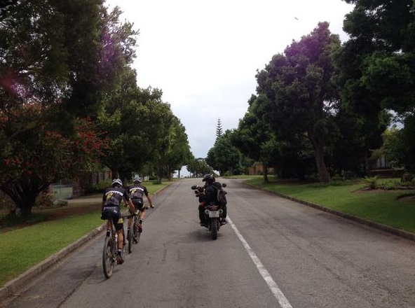 Gert Heyns & Matthys Beukes won stage one of the 2015 Cape Pioneer Trek, which took place from The Point in Mossel Bay to Van Kervel High School in George today. Photo: Supplied