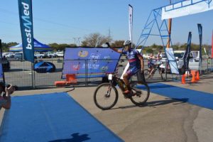 The final race of the Bestmed National Cycling Series, the Bestmed Paarl MTB Classic, takes place on Sunday. Series leader Pieter Seyffert, seen here winning the Lost City MTB Challenge in August, will sit out due to injury. Photo: Full Stop Communications