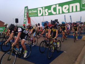Misty start for cyclists at the 2016 Dischem Ride for Sight in Boksburg, Johannesburg yesterday. Photo: twitter.com/met_uys 