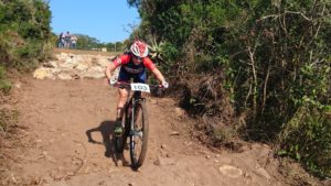 Mariska Strauss won the ladies' race at the SA XCO Cup Series #4. Photp: https://twitter.com/ECapeMtb