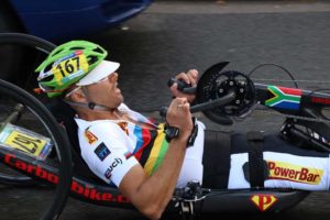 Pieter Du Preez at a World Cup event in Switzerland last year. Photo: Supplied