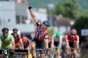 Edvald Boasson Hagen of Dimension Data wins stage four of the 2016 Criterium du Dauphine. Photo: Stiehl Photography