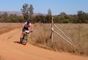 Max Knox won the fourth event in the Ashburton National MTB Series today. Photo: twitter.com/NatMTBseries