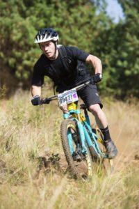 Tiaan Odendaal won the STIHL Karkloof Enduro on the first day of the Sappi Karkloof Classic Trail Festival at Karkloof Country Club, yesterday. Photo: Anthony Grote