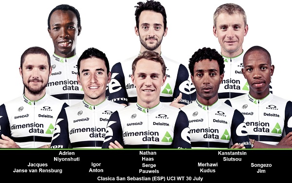 The Dimension Data team will take part in the 36th Clasica San Sebastian. Photo: Supplied