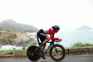 Fabian Cancellara winning gold in the time-trial at the 2016 Rio Olympics. Photo: twitter.com/Olympics