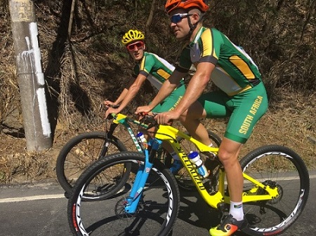 South African Mountain bike representatives Alan Hatherly (left) and James Reid (right) enjoyed every minute of their Rio 2016 Olympic Games experience. Photo: James Reid (Twitter)
