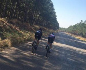 Nico Bell (NAD) was flying during the time trial and came third behind Wille Smit and JC Nel. Photo: facebook.com/NadProMtb/