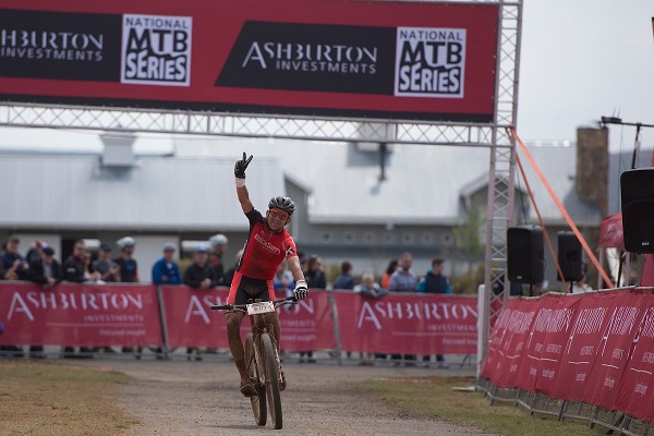 National MTB Series defending champion Max Knox taking the win at Dullstroom in 2015. Photo: www.zcmc.co.za