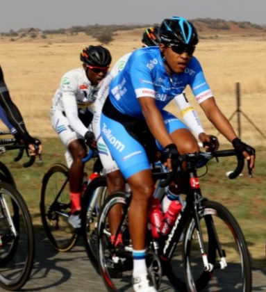 Team Telkom's Nolan Hoffman wins the Race for Victory in Johannesburg yesterday. Photo: Cycle Nation