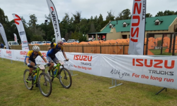 Darren Lill and Waylon Woolcock wins stage two of PEPlett. Photo: Twitter/@SSTiming