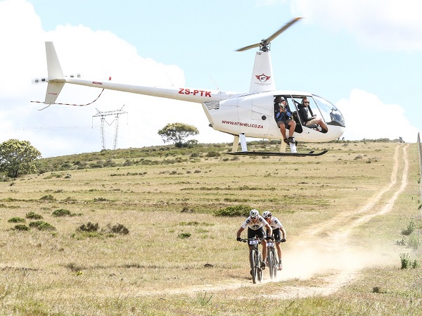 Team NAD Pro's Nico Bell and Gawie Combrinck in action during stage 1 of the 2016 Cape Pioneer Trek. Photo: Oakpics.com