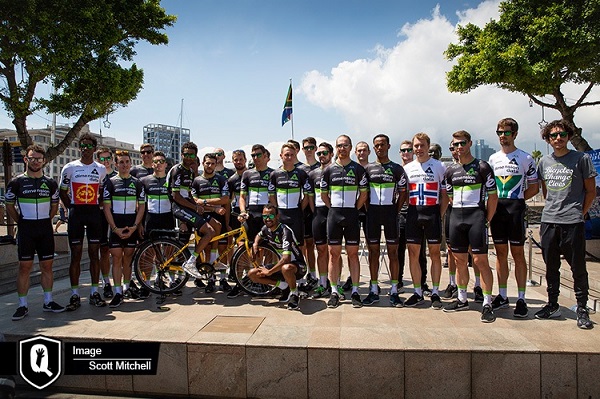 Team Dimension Data revealed their team and race outfit for the 2017 season during a presentation at the Cape Town Waterfront recently. Photo: Scott Mitchell