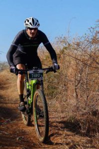 Gary Hulbert took the win in the 40km men's race at the Sondela MTB Classic.