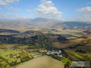 An aerial view of the National MTB Series location