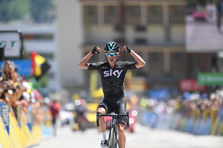 Peter Kennaugh wins stage seven of Criterium du Dauphine