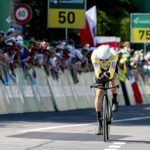 Rohan Dennis in action during stage one of the 2017 Tour de Suisse.