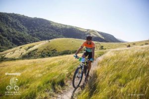 A smiling rider at the Umngazi Pondo Pedal