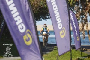 The run up to the finish at the Umngazi Pondo Pedal