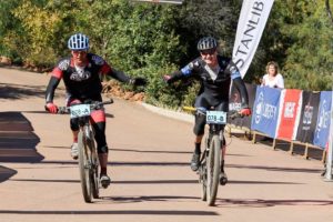 The winners of stage one at the Waterberg MTB Encounter.