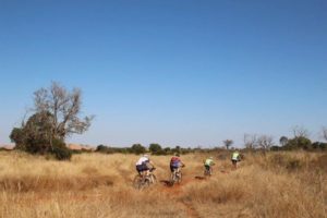 Four riders at the Waterberg MTb Encounter