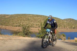 Tackling one of the climbs at the Waterberg MTB Encounter