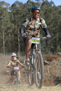 Participants in action at the Knysna Cycle Tour MTB Race