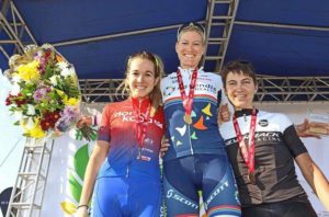 Women's podium