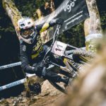 Myriam Nicole won women's downhill race at the fourth round of the UCI Downhill Mountain Bike World Cup at Vallnord in Adorra today.