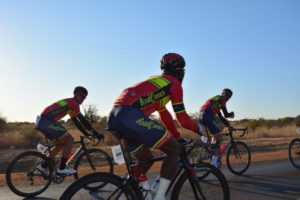 Some of the RoadCover riders in action during the Cycle4Cansa road race.
