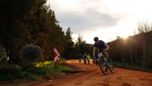An image of some of the riders during the third leg of the Trailseeker Series in Wellington.