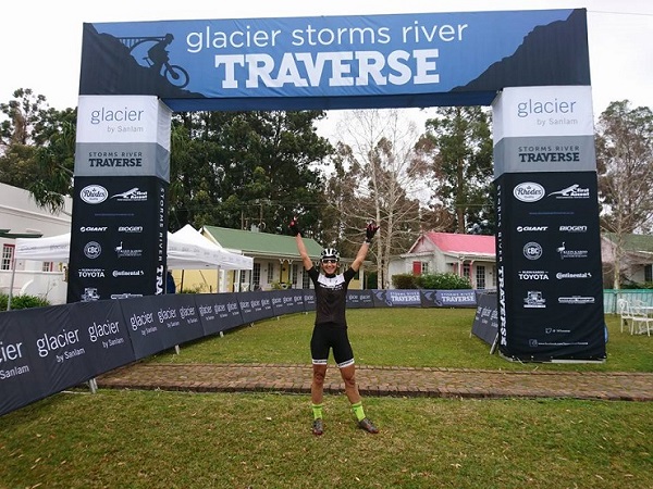 Yolande de Villiers took the win on stage one of Storms River Traverse in Tsitsikamma today.