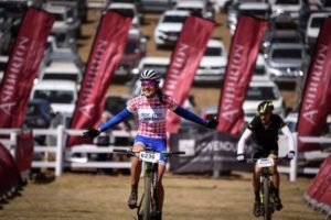 Candice Lill won the first day of the sixth leg of the National MTB Series in Dullstroom, Mpumalanga, yesterday.