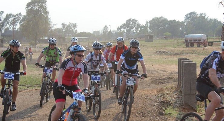 Mountain bikers in action during a previous year's Crater Cruise.