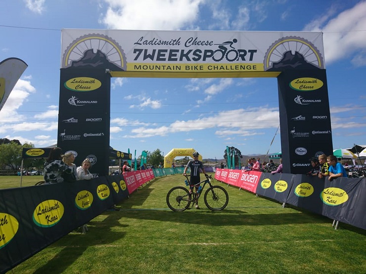 David Garrett won the 7weekspoort MTB Challenge in Amalienstein today.