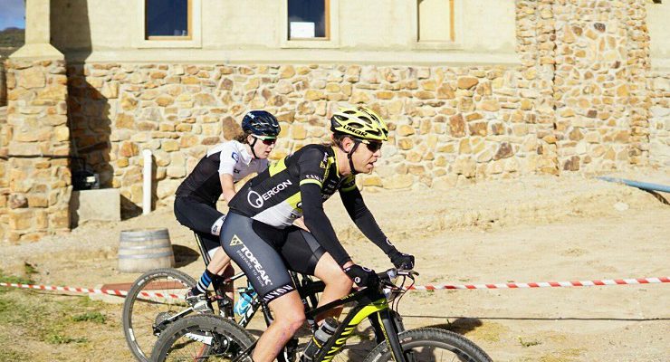 Erik Kleinhans and Robert Hobson won stage one of Ride2Nowhere that took place in McGregor yesterday.