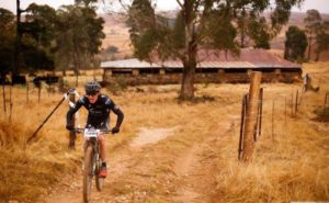 NAD Pro's Gawie Combrinck in action during the first day of the sixth leg of the National MTB Series in Dullstroom, Mpumalanga, yesterday.